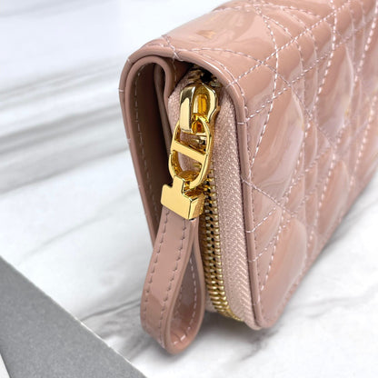 Pink Patent Leather Caro Wallet CDR - Level 5