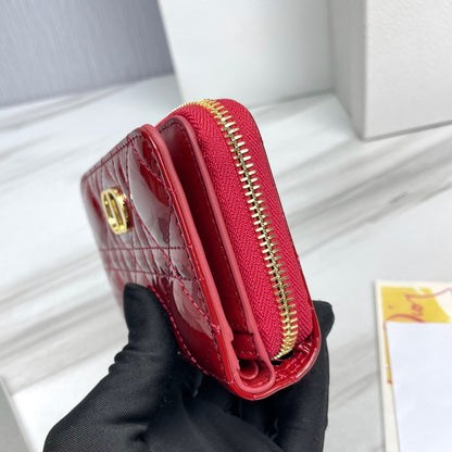 Red Patent Leather Caro Wallet CDR - Level 5