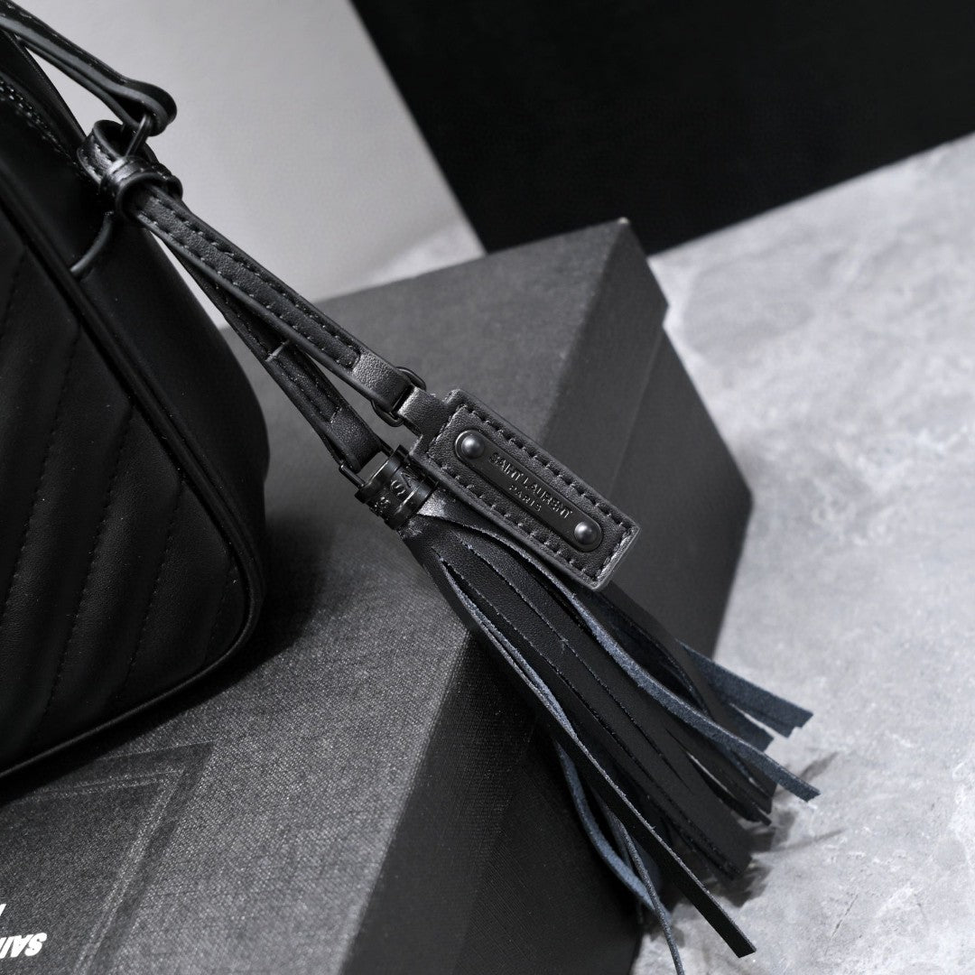 Black Leather Lou Camera Bag YLS - Level 3