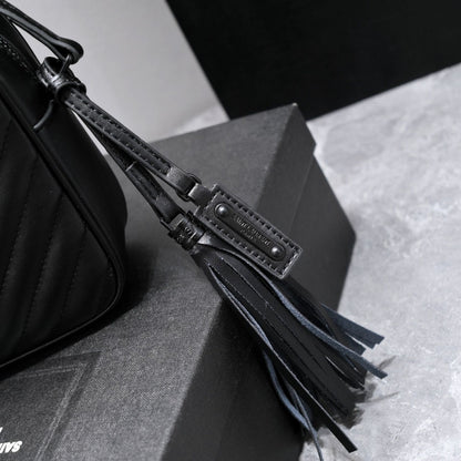 Black Leather Lou Camera Bag YLS - Level 3