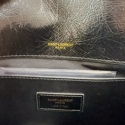 Black Leather Niki Shoulder Bag - Level 5