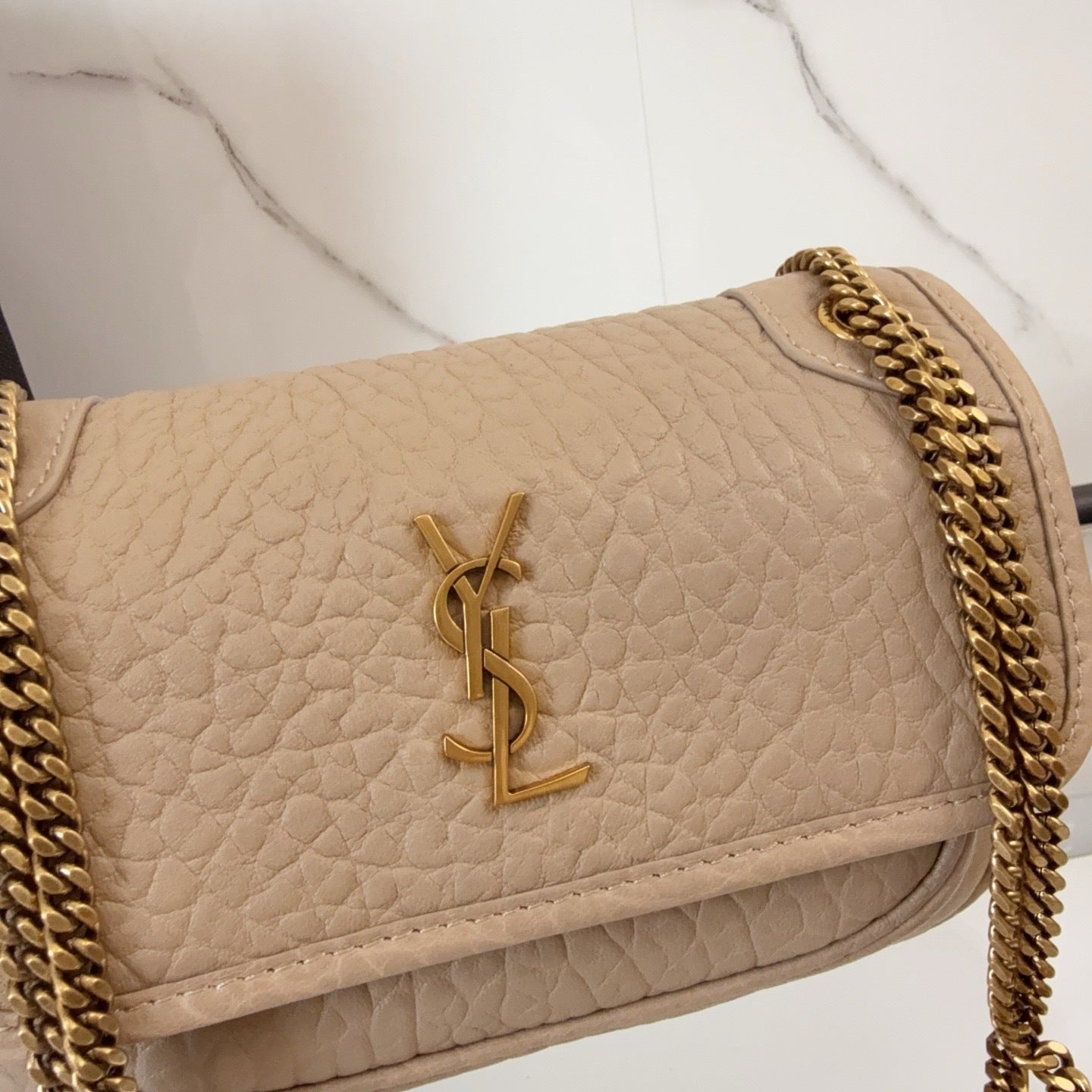 Tan Leather Mini Niki Shoulder Bag - Level 5