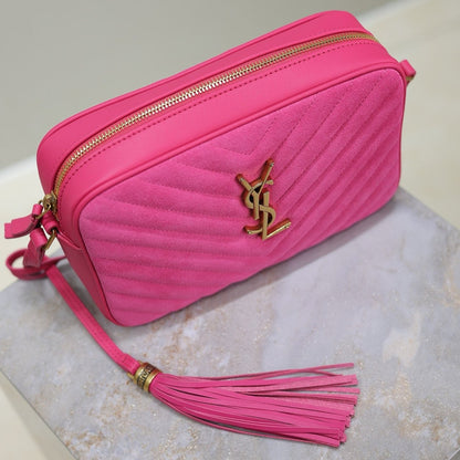 Pink Suede Lou Camera Bag YLS - Level 5