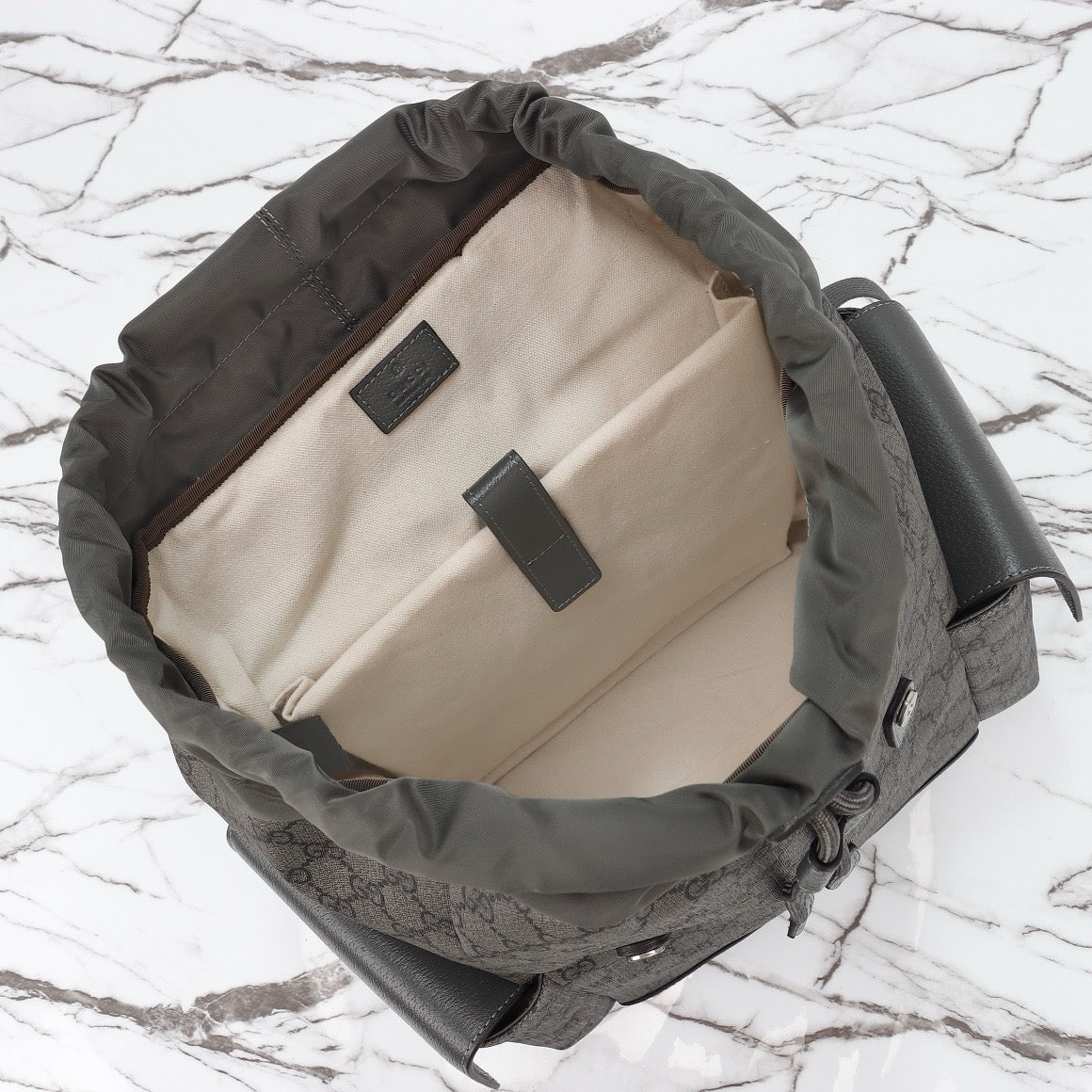 Grey Ophidia Canvas & Leather Backpack - Level 5