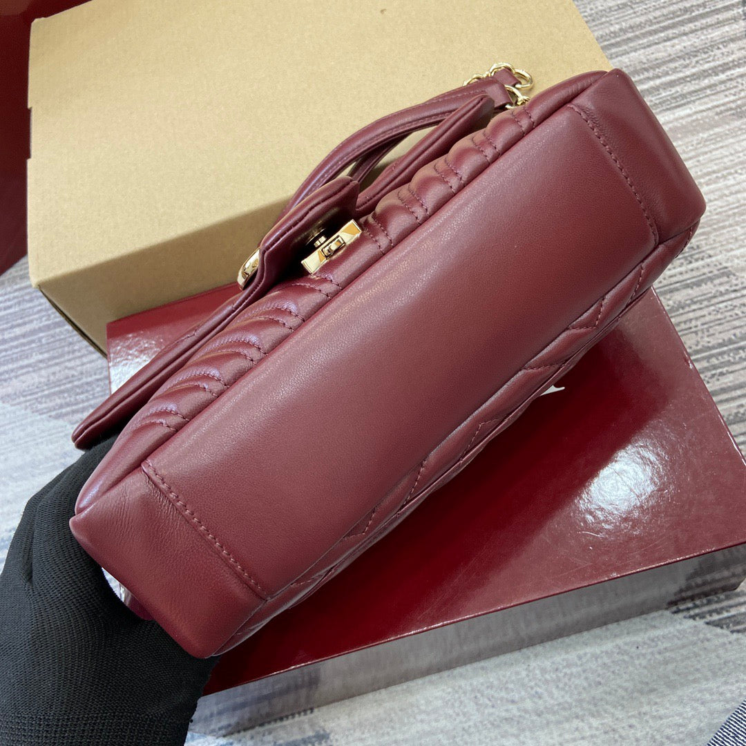 Medium Marmont Bag Red Leather - Level 5
