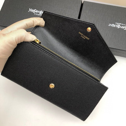 Grained Leather YLS Long Wallet - Level 3