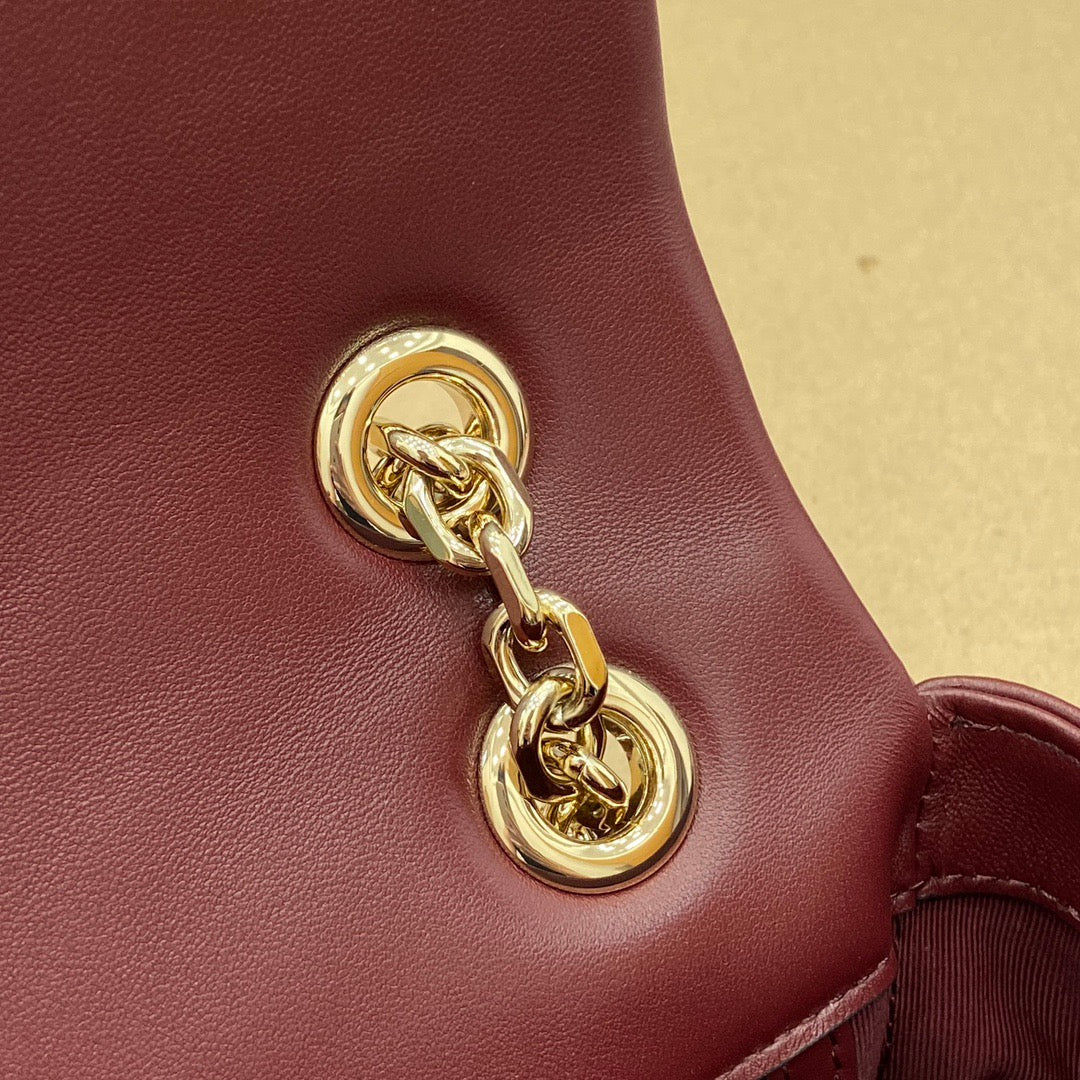Medium Marmont Bag Red Leather - Level 5
