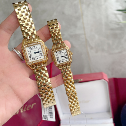 Panthere Ladies Steel Crystal Gold Watch CTR - Level 3