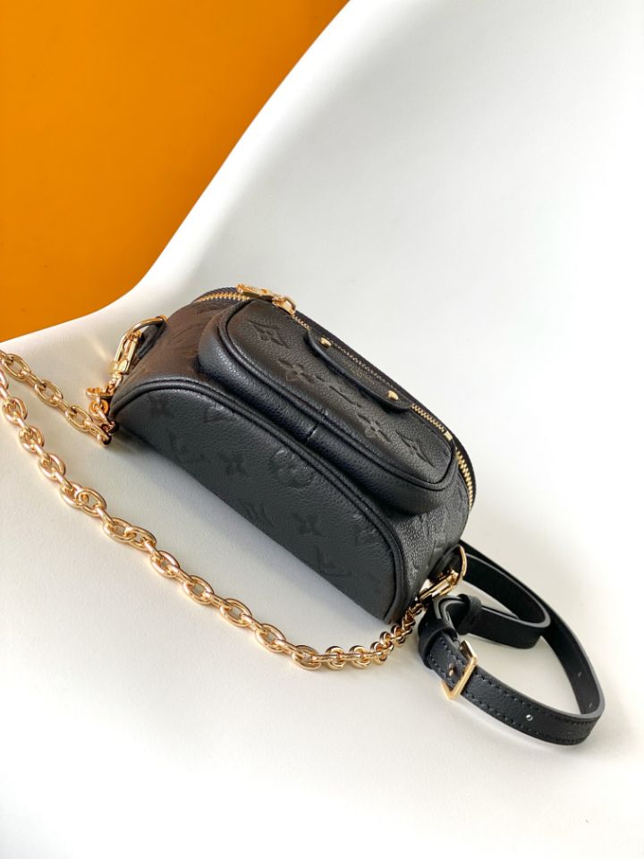 Black Empreinte Leather Mini Bumbag - Level 4