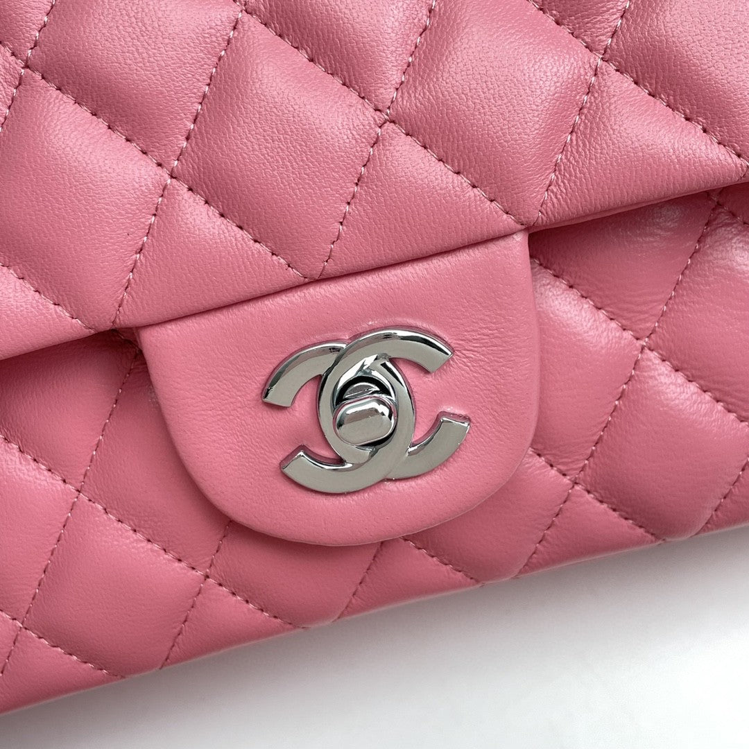 Small Lambskin Flap Bag Pink CNL - Level 4