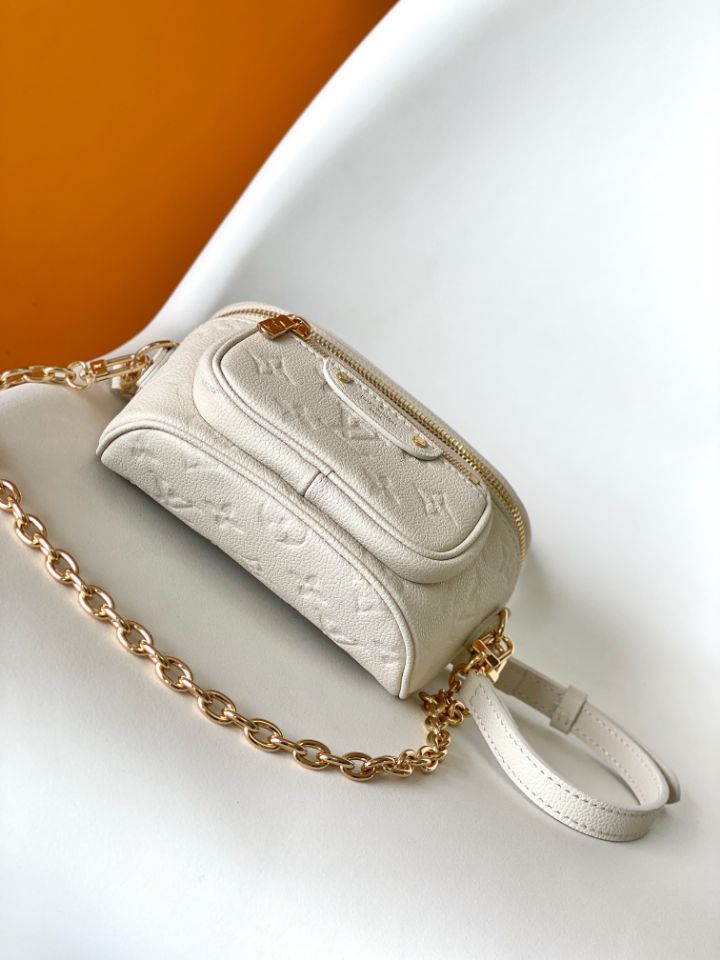 Cream Empreinte Leather Mini Bumbag - Level 4