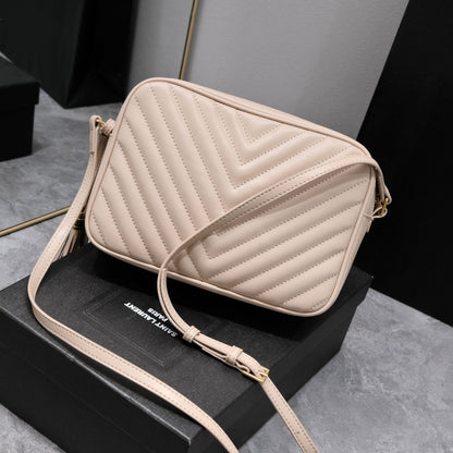 Beige Leather Lou Camera Bag YLS - Level 3