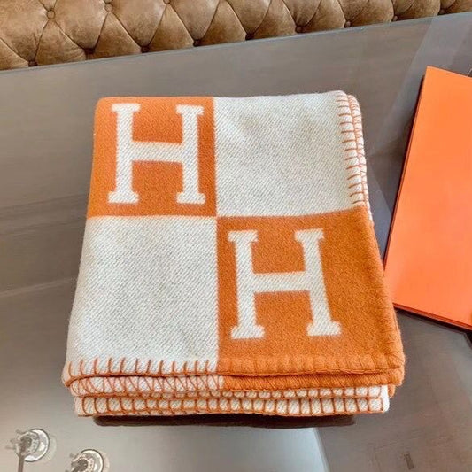 Orange Avalon Throw Blanket - Level 5