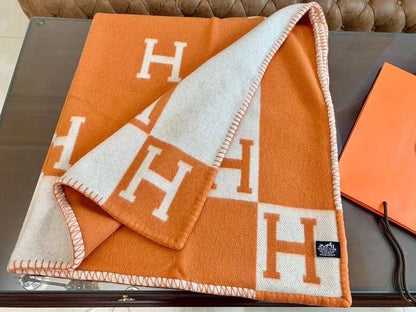 Orange Avalon Throw Blanket - Level 5