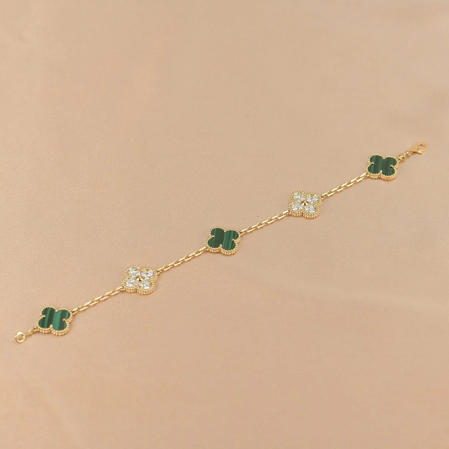 5-Clover Bracelet - Green