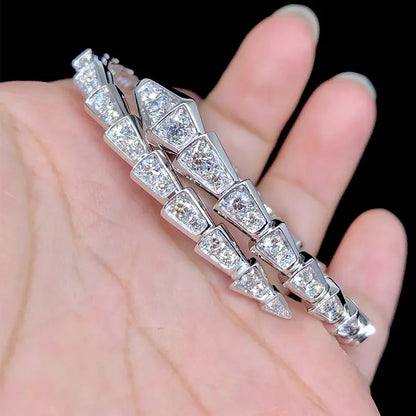 Serpenti VVS1 Moissanite Snake Bracelet