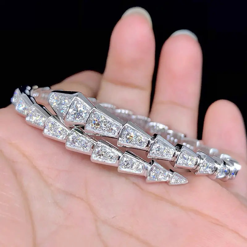Serpenti VVS1 Moissanite Snake Bracelet