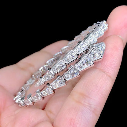 Serpenti VVS1 Moissanite Snake Bracelet