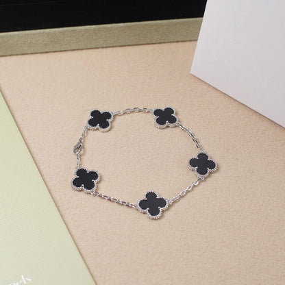 5-Clover Bracelet - Black