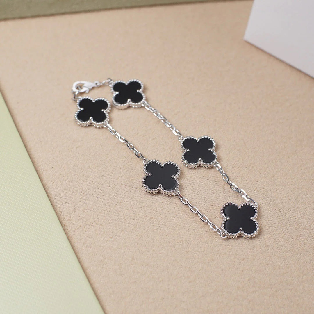 5-Clover Bracelet - Black