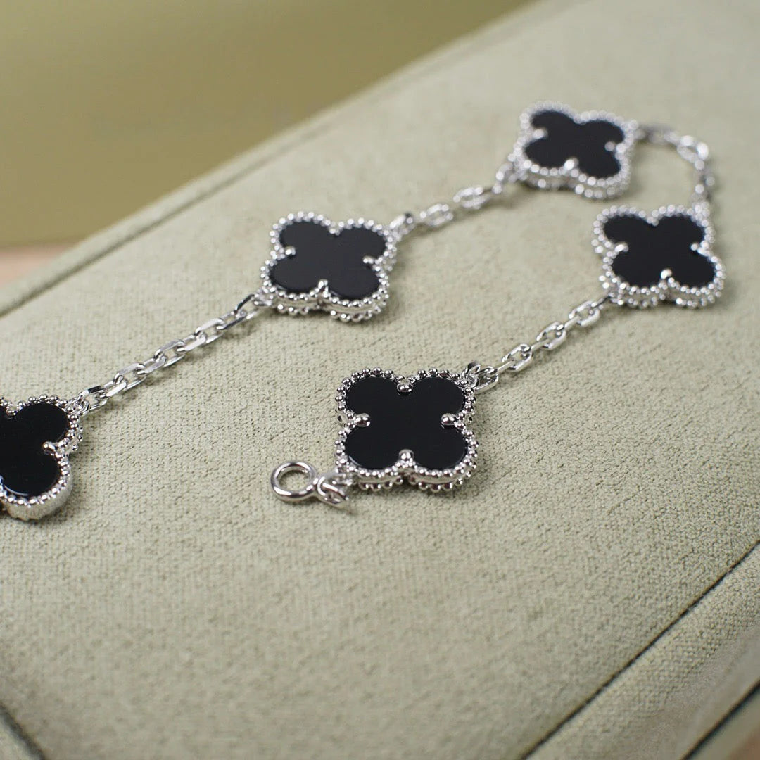 5-Clover Bracelet - Black