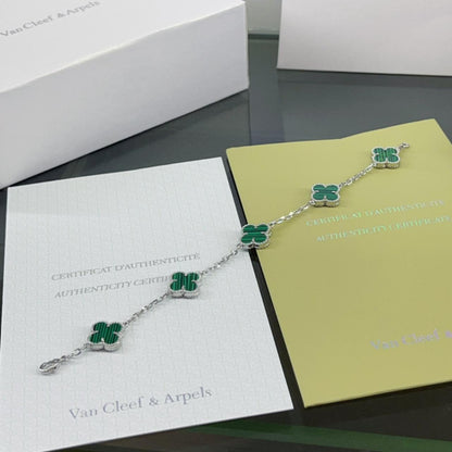 5-Clover Bracelet - Green