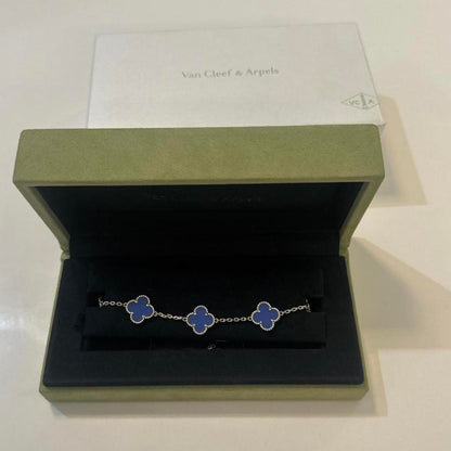 5-Clover Bracelet - Blue