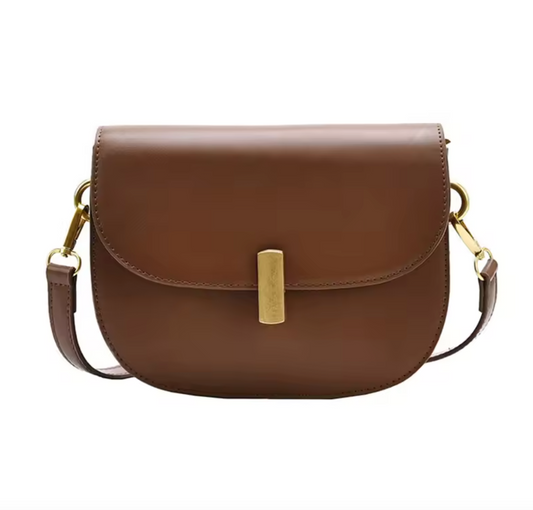 Smooth Leather Shoulder Bag
