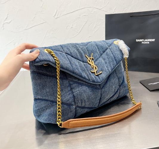 Denim Gold Chain Bag YLS - Level 3