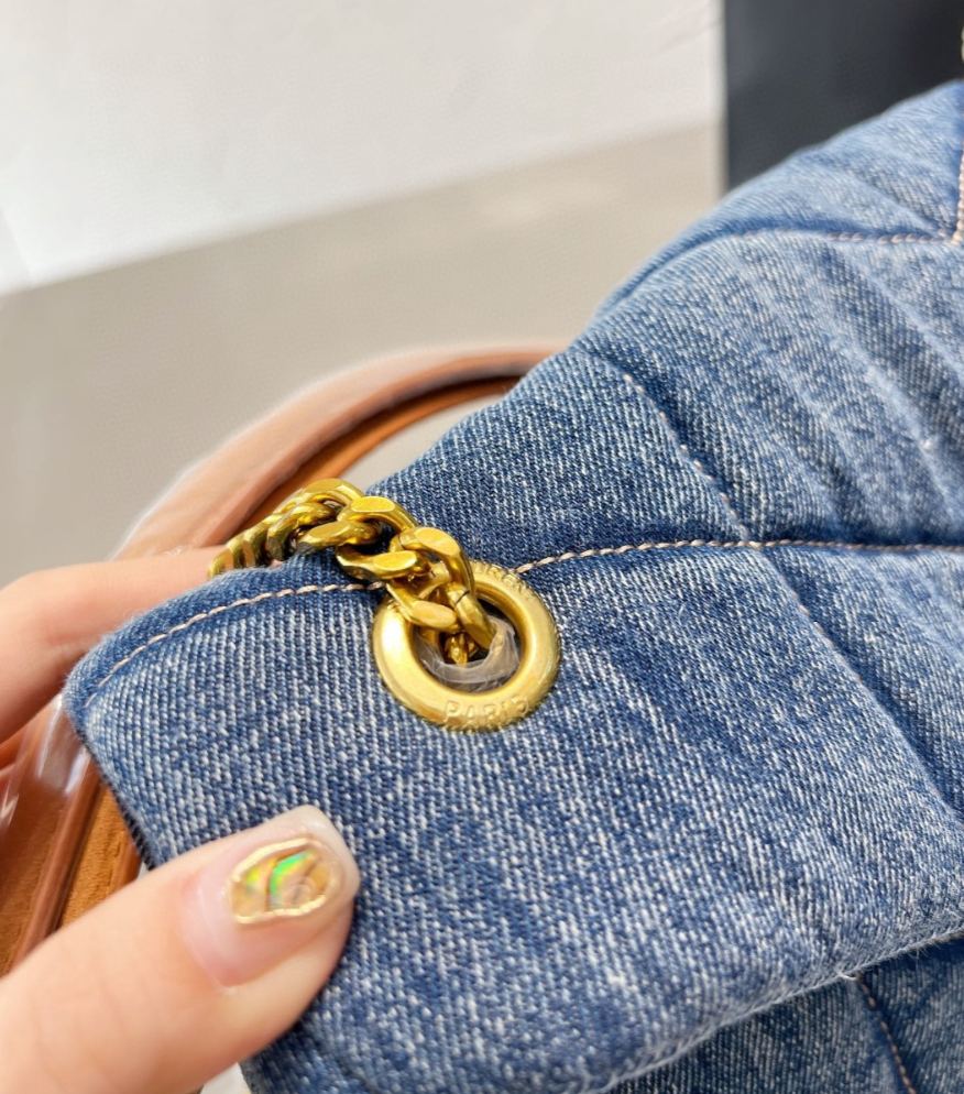 Denim Gold Chain Bag YLS - Level 3