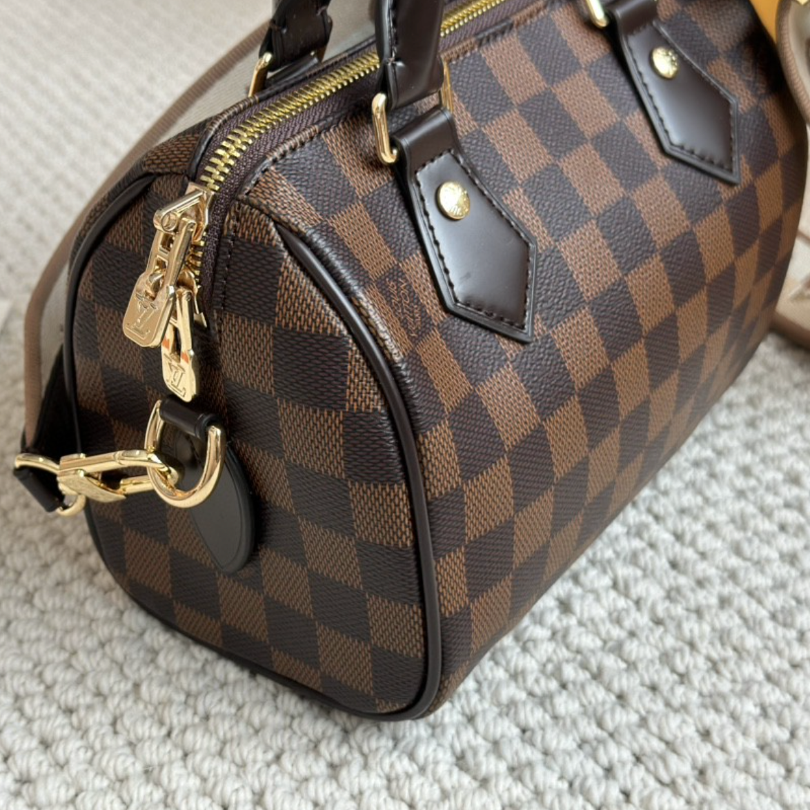 Speedy 20 Fabric Strap Brown Damier - Level 3