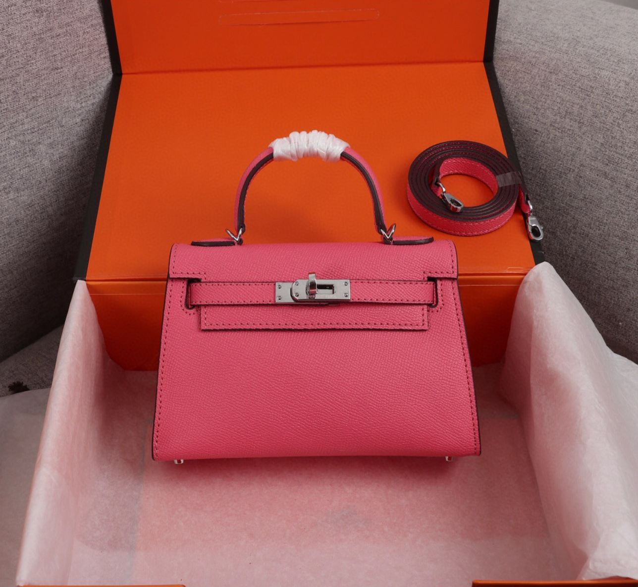 Mini Kelly Leather Bag - Level 3