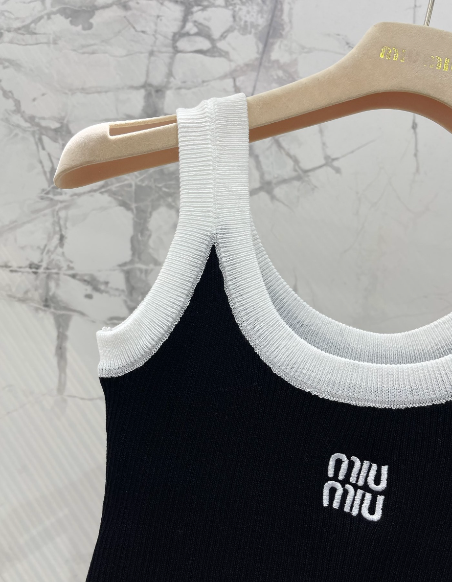 Black Knit Tank Top Sheer Cardigan Set