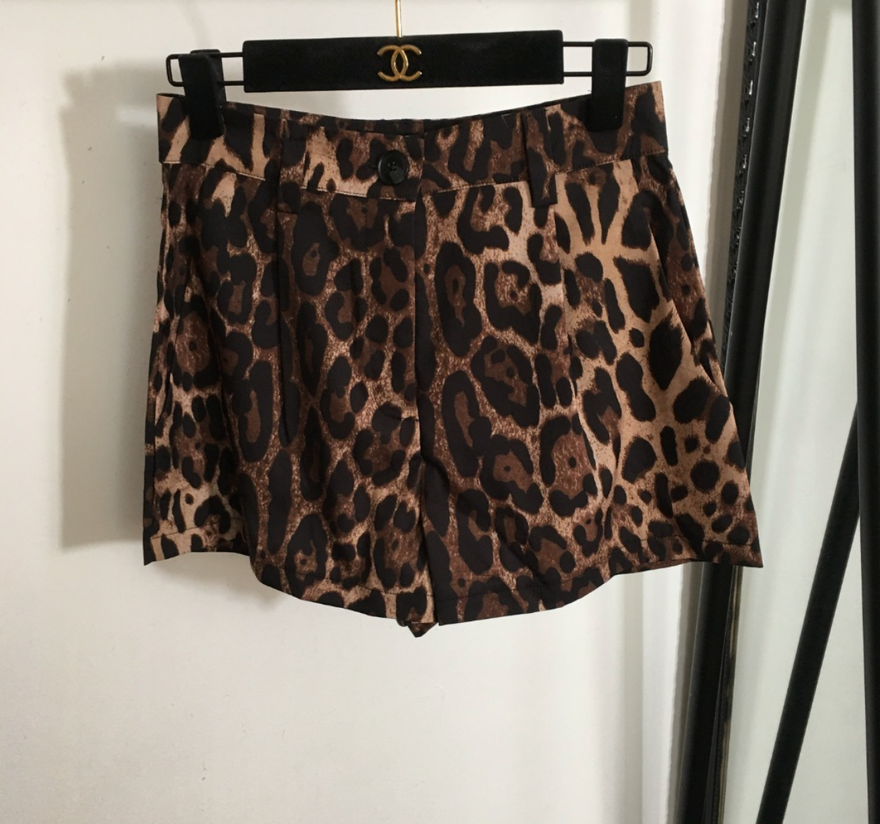 Leopard Crop Tank Top Shorts Set