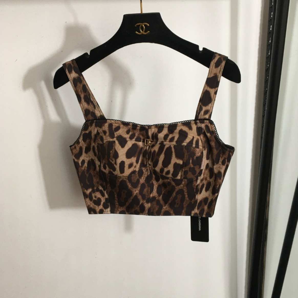Leopard Crop Tank Top Shorts Set