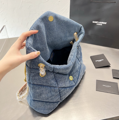 Denim Gold Chain Bag YLS - Level 3