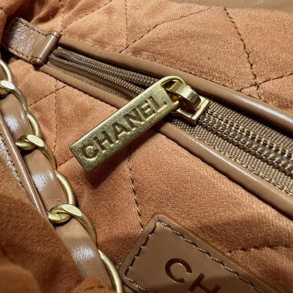 22 Bag Small Brown Lambskin Leather - Level X