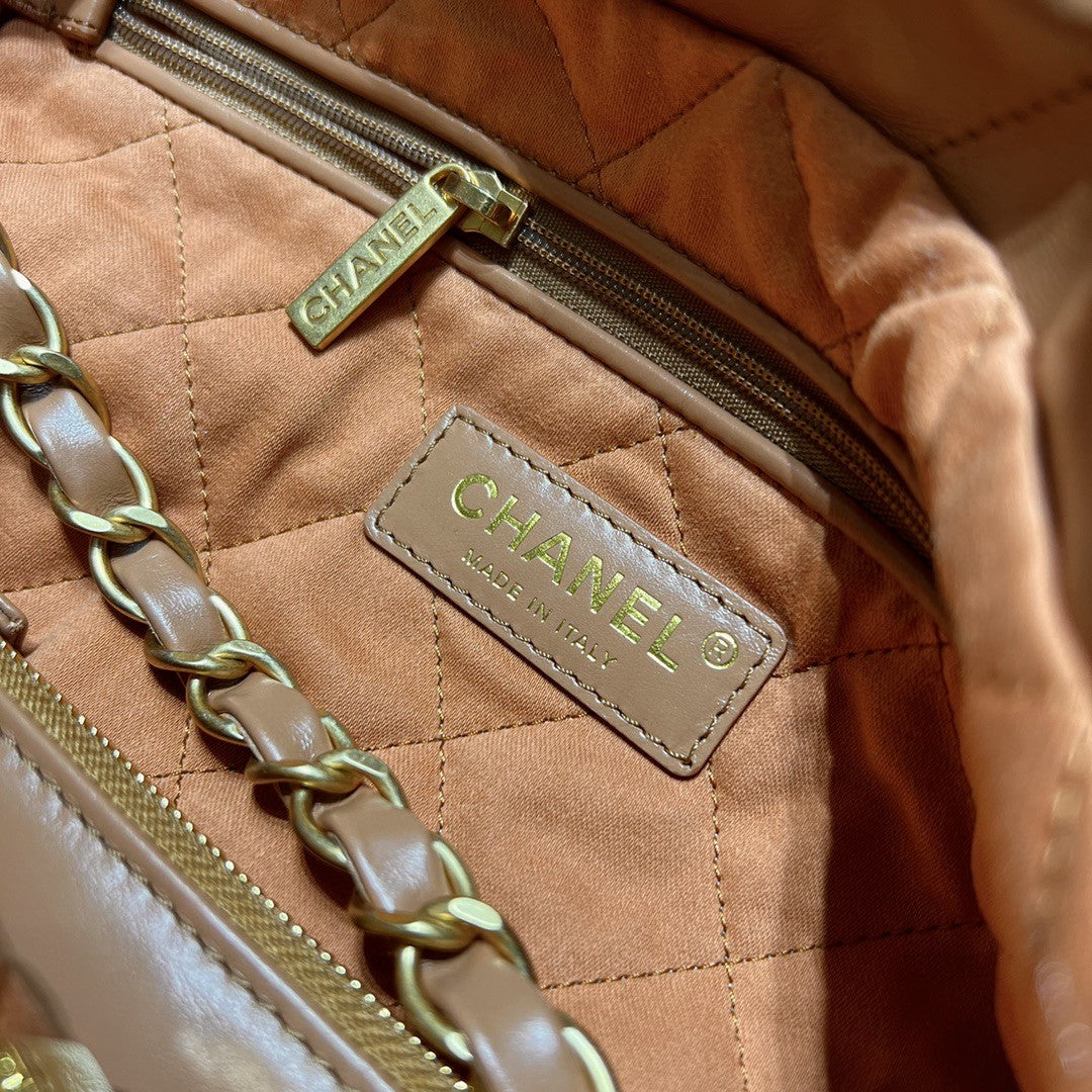 22 Bag Small Brown Lambskin Leather - Level X