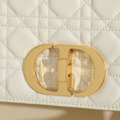 Caro Leather Chain Bag Cream White CDR - Level 5