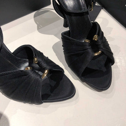 Black Lola Sandals