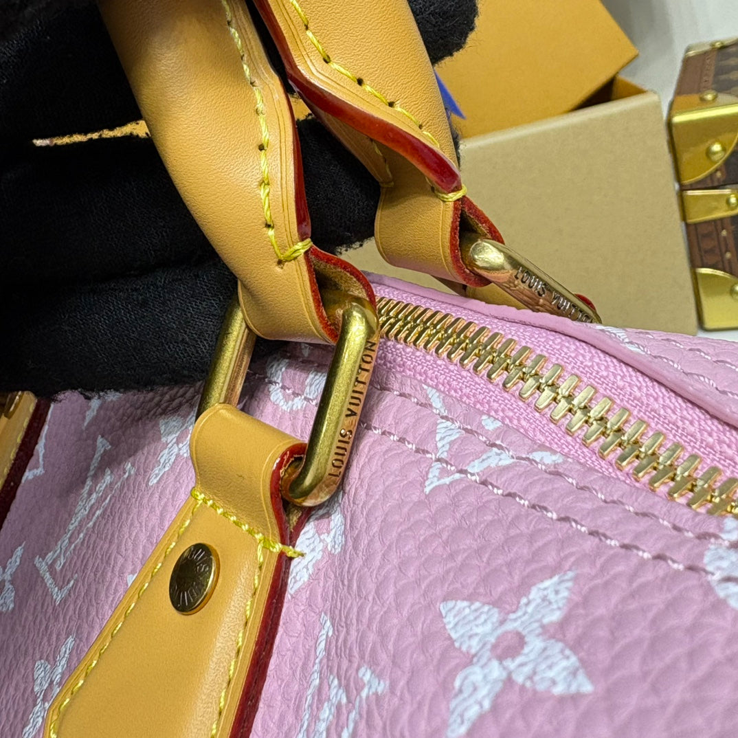 P9 Speedy 30 Bandouliere Pink Leather - Level 5