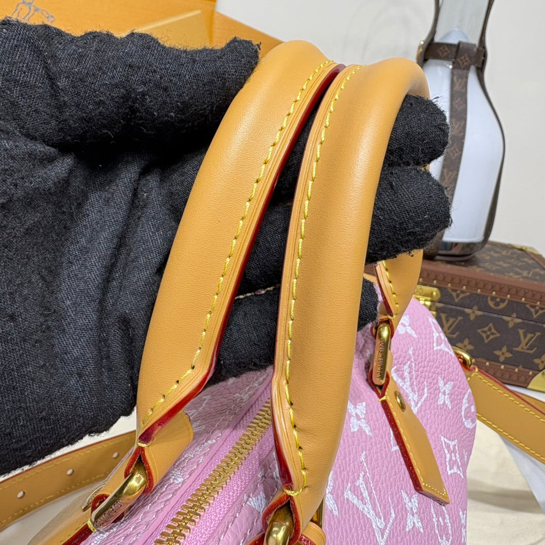 P9 Speedy 30 Bandouliere Pink Leather - Level 5
