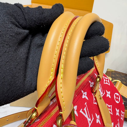 P9 Speedy 30 Bandouliere Red Leather - Level 5
