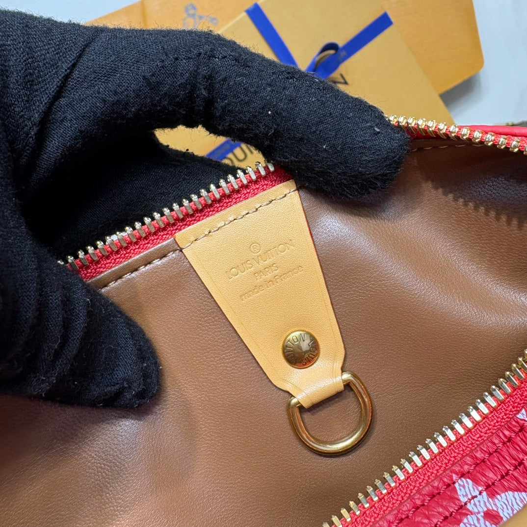 P9 Speedy 30 Bandouliere Red Leather - Level 5