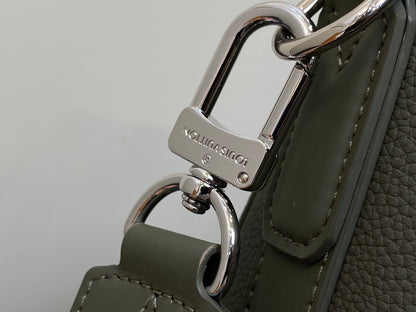 Green Leather Takeoff Messenger PM - Level 5