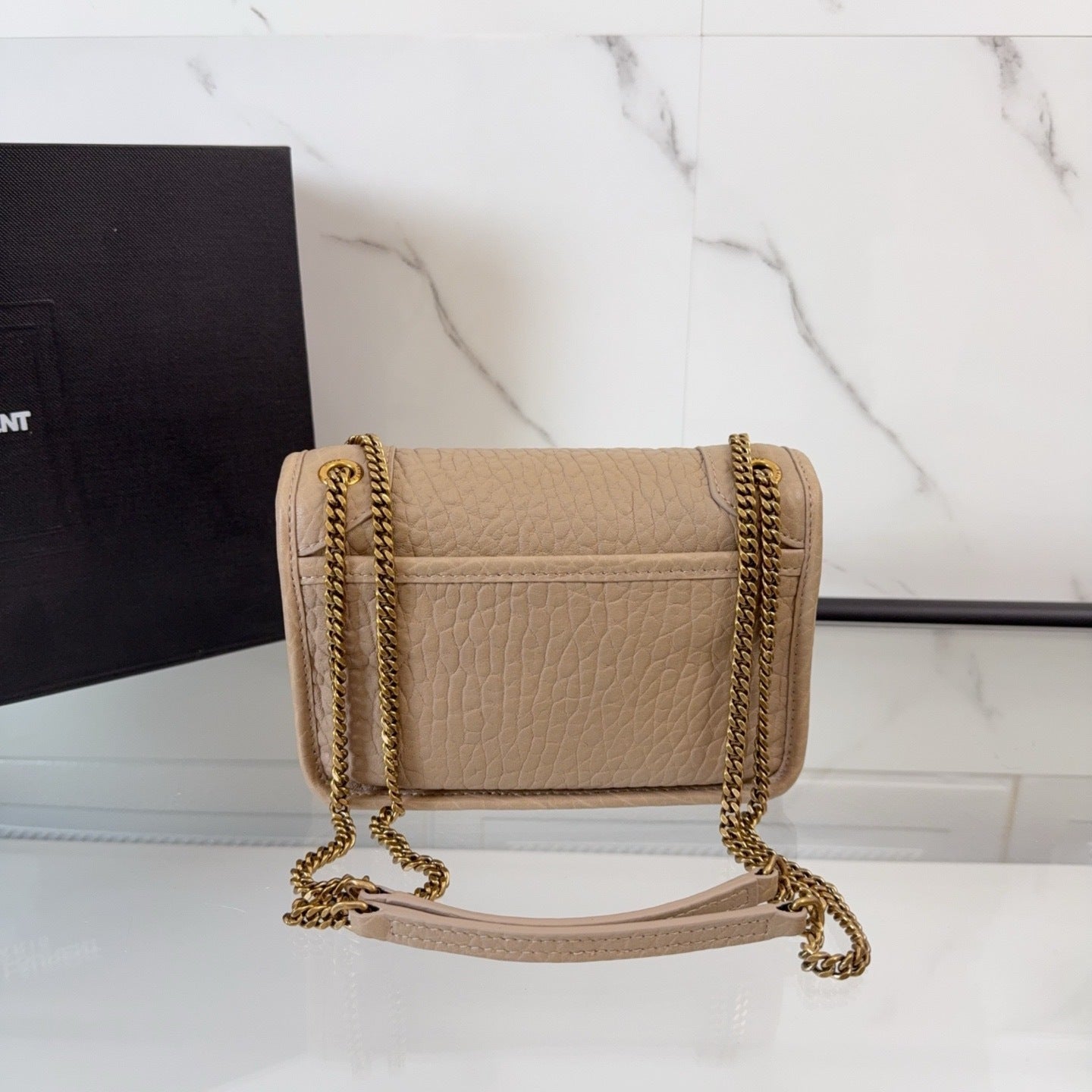 Tan Leather Mini Niki Shoulder Bag - Level 5