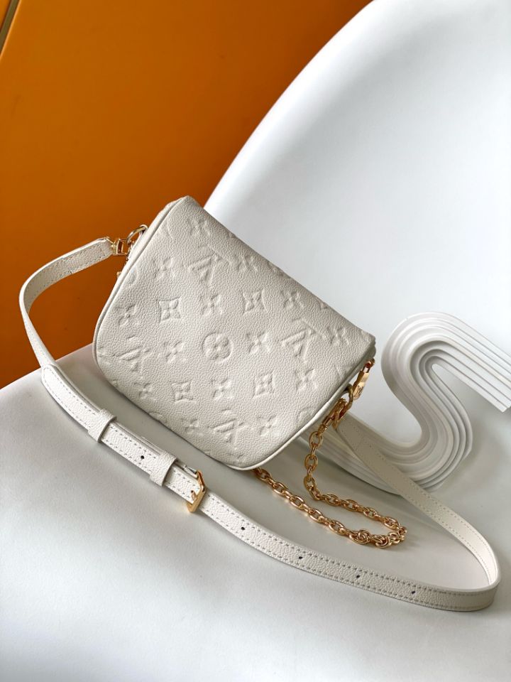 Cream Empreinte Leather Mini Bumbag - Level 4