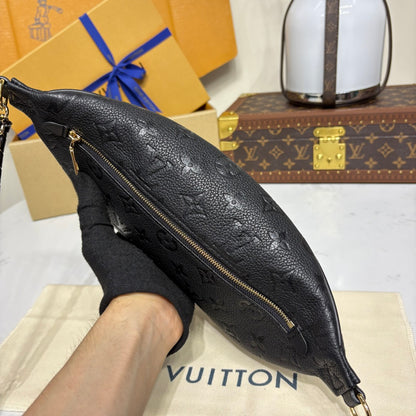 High Rise PM Bumbag Black Empreinte Leather - Level 5
