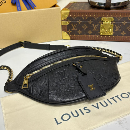 High Rise PM Bumbag Black Empreinte Leather - Level 5