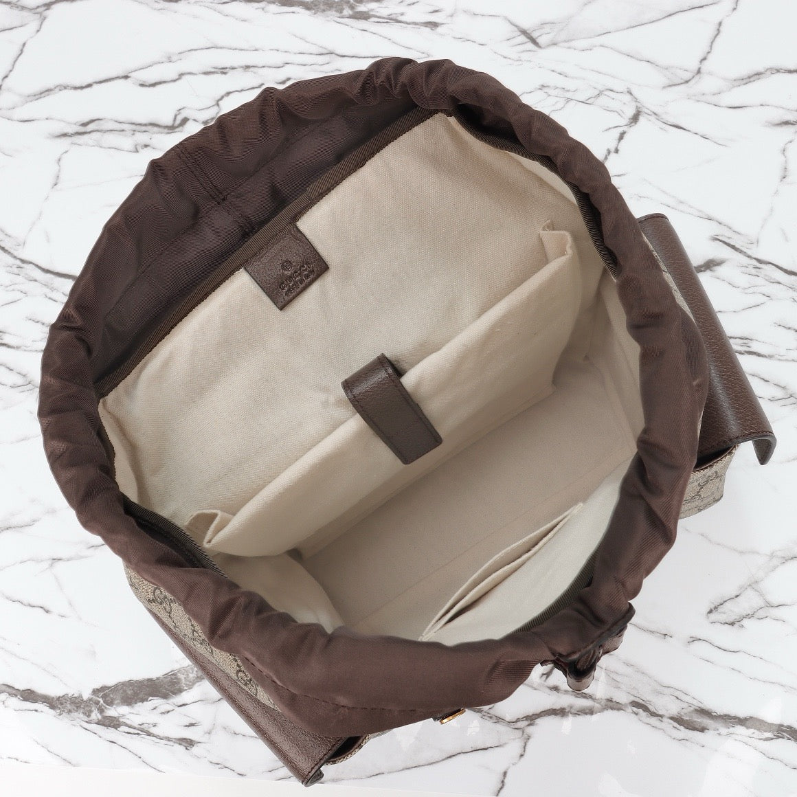 Brown Ophidia Canvas & Leather Backpack - Level 5